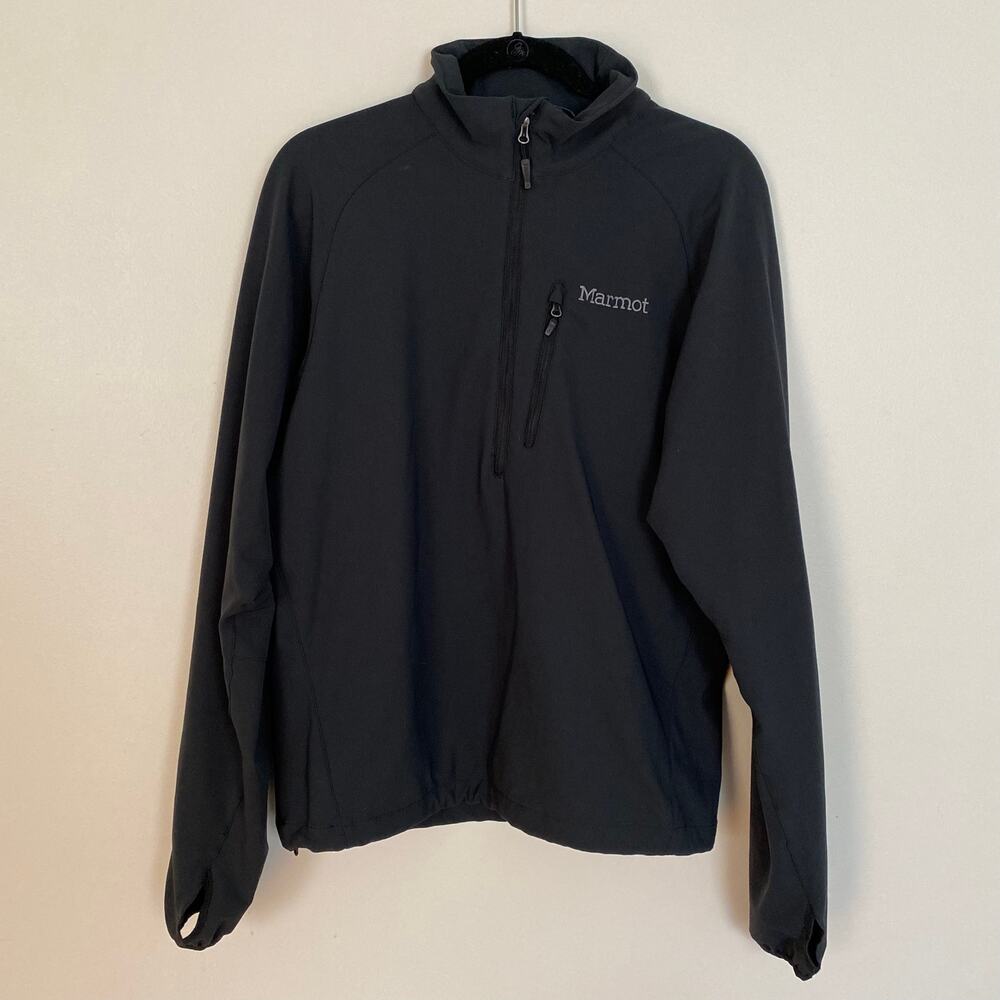 Marmot Black Half Zip Women's Medium Long Sleeve Sweatshirt Running Outdoor